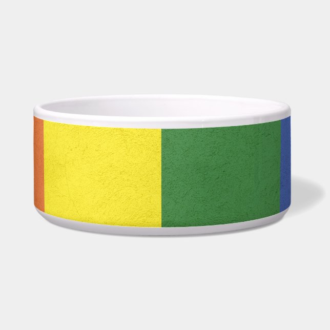 Regenboogstrepen Voerbakje (Voorkant)