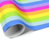Regenboogstrepen voor helder gekleurde gepatterde cadeaupapier (Rol Hoek)