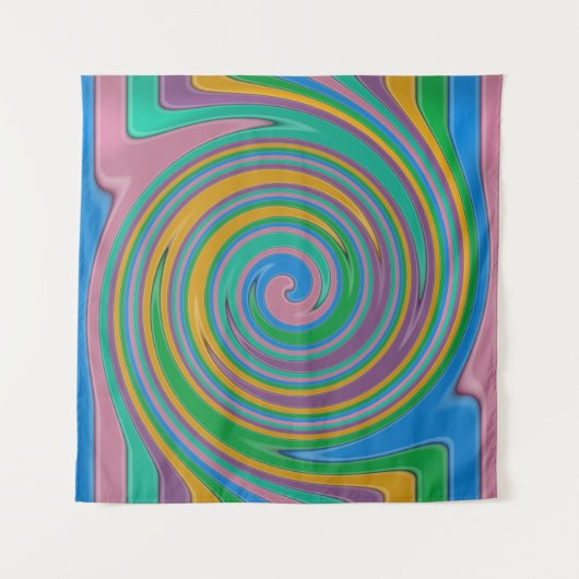 Regenboogstrepen Wandkleed (Voorkant)