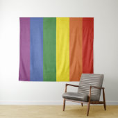 Regenboogstrepen Wandkleed (In Situ (horizontaal))