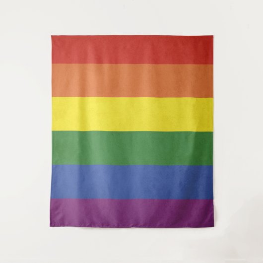 Regenboogstrepen Wandkleed (Voorkant)