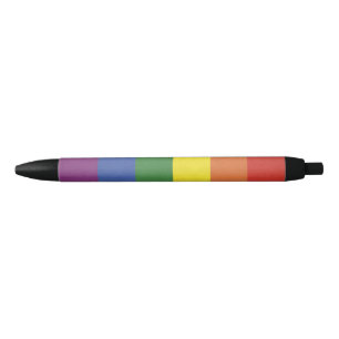 Regenboogstrepen Zwarte Inkt Pen