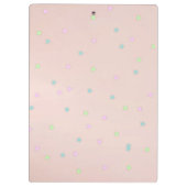 Regenboogstrijder, kleurrijke sterren, monogram klembord (Achterkant)