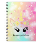 Regenboogstrijder met hart | Monogrammen Notitieboek (Voorkant)