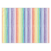 regenboogstripe keuken tafelkleed (Voorkant (Horizontaal))