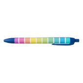 Regenboogstripe multi-kleurenpen blauwe inkt pen (Bodem)