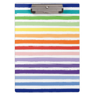 regenboogstripe Patroonschool of Kantoor Klembord