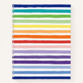  regenboogstripe Patroonschool of Kantoor Notitieboek (Voorkant)