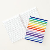  regenboogstripe Patroonschool of Kantoor Notitieboek (Binnen)