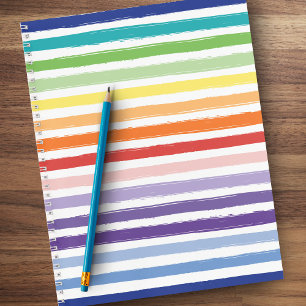 regenboogstripe Patroonschool of Kantoor Notitieboek