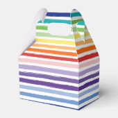 regenboogstripe patroonsterfdag bedankdoosjes (Voorkant Zijde)