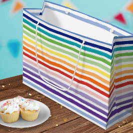  regenboogstripe patroonsterfdag groot cadeauzakje