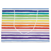  regenboogstripe patroonsterfdag groot cadeauzakje (Voorkant)