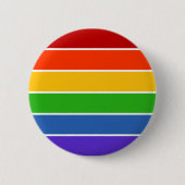 Regenboogstripe Pride Ronde Button 5,7 Cm (Voorkant)