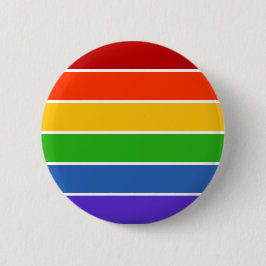 Regenboogstripe Pride Ronde Button 5,7 Cm