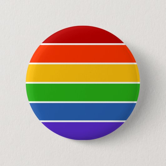 Regenboogstripe Pride Ronde Button 5,7 Cm (Voorkant)