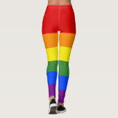 Regenboogstripes LGBT Pride Leggings (Achterkant)