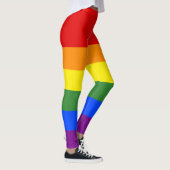 Regenboogstripes LGBT Pride Leggings (Rechts)