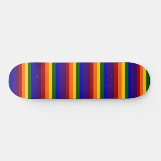Regenboogstripes LGBT Pride Skateboard (Horizontaal)