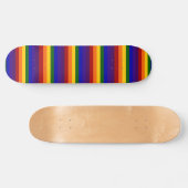 Regenboogstripes LGBT Pride Skateboard (Horizontaal)