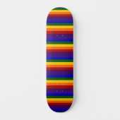 Regenboogstripes LGBT Pride Skateboard (Voorkant)