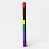 Regenboogstripes Pride met harten en aangepaste na Case-Mate iPhone Case (Achterkant/links)