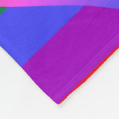 Regenboogstripes Pride met harten en aangepaste na Fleece Deken (Hoek)