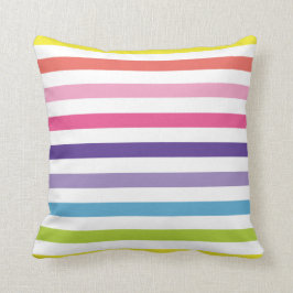 Regenboogstripes voor lichte en moderne vun kussen