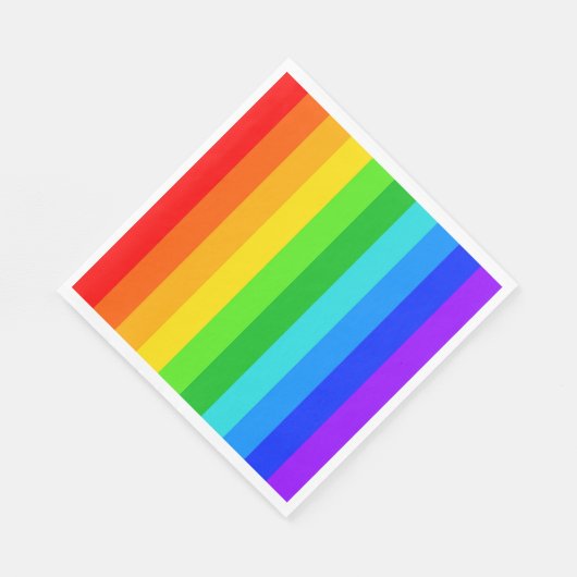 Regenboogstrips #2 servetten (Hoek)