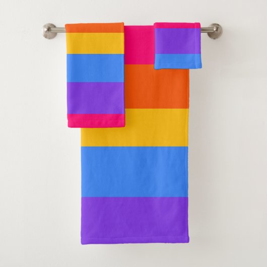 Regenboogstrips Bad Handdoek (Insitu)