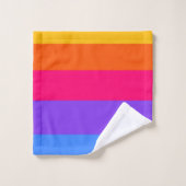 Regenboogstrips Bad Handdoek (Wasdoekje)