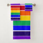 Regenboogstrips Bad Handdoek (Insitu)