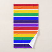 Regenboogstrips Bad Handdoek (Handdoek)