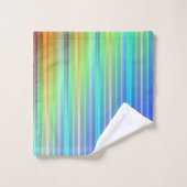 Regenboogstrips Bad Handdoek (Wasdoekje)