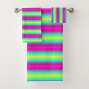 Regenboogstrips Bad Handdoek