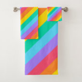 Regenboogstrips Bad Handdoek (Insitu)