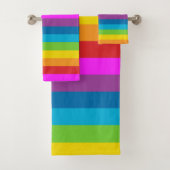 Regenboogstrips Bad Handdoek (Insitu)