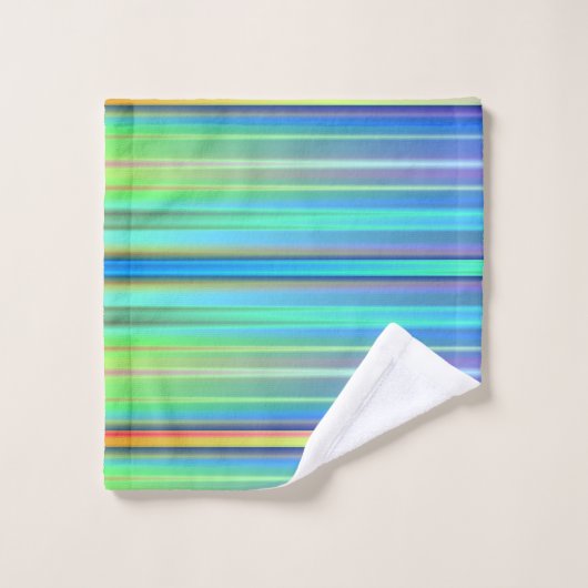 Regenboogstrips Bad Handdoek (Wasdoekje)