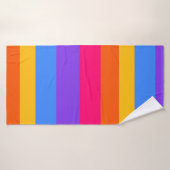 Regenboogstrips Badhanddoek (Badhanddoek)