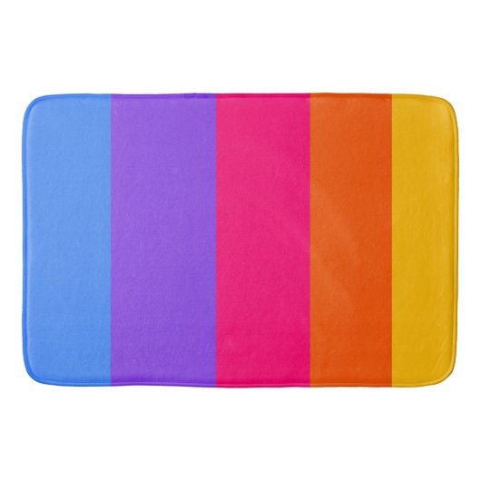 Regenboogstrips Badmat (Voorkant)