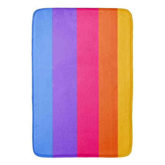 Regenboogstrips Badmat (Voorkant Verticaal)