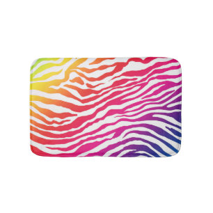 Regenboogstrips Badmat