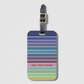 Regenboogstrips Bagagelabel (Voorkant (verticaal))