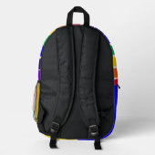 Regenboogstrips Bedrukte Rugzak (Achterkant)