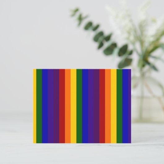 Regenboogstrips Briefkaart (Staand voorkant)