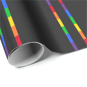 Regenboogstrips Cadeaupapier