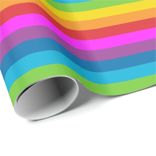 Regenboogstrips Cadeaupapier (Rol Hoek)