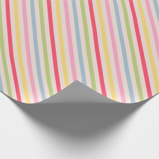 Regenboogstrips Cadeaupapier (Hoek)