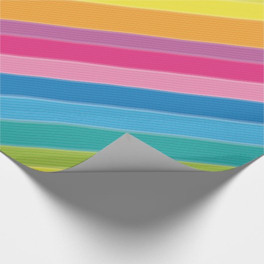 Regenboogstrips Cadeaupapier (Hoek)