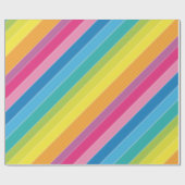 Regenboogstrips Cadeaupapier (Vlak)